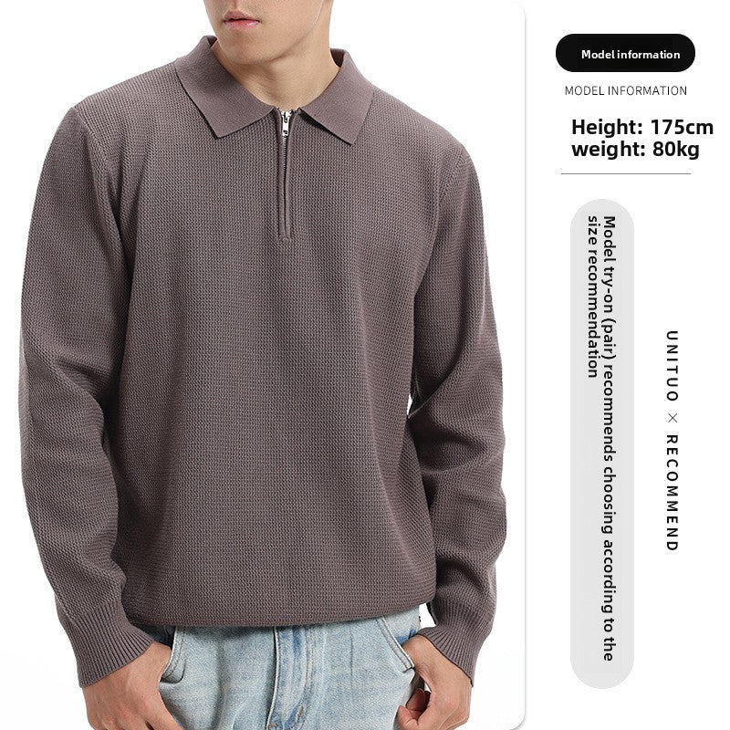 Polo a Maglia Maniche Lunghe da Uomo