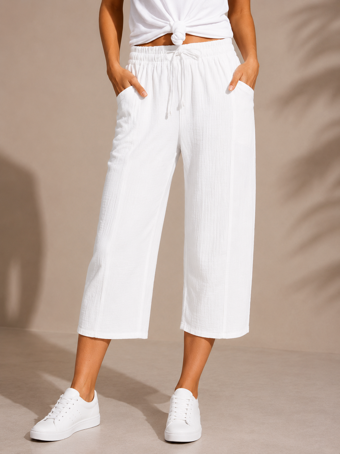 Pantalone Cropped Elegante e Comodo