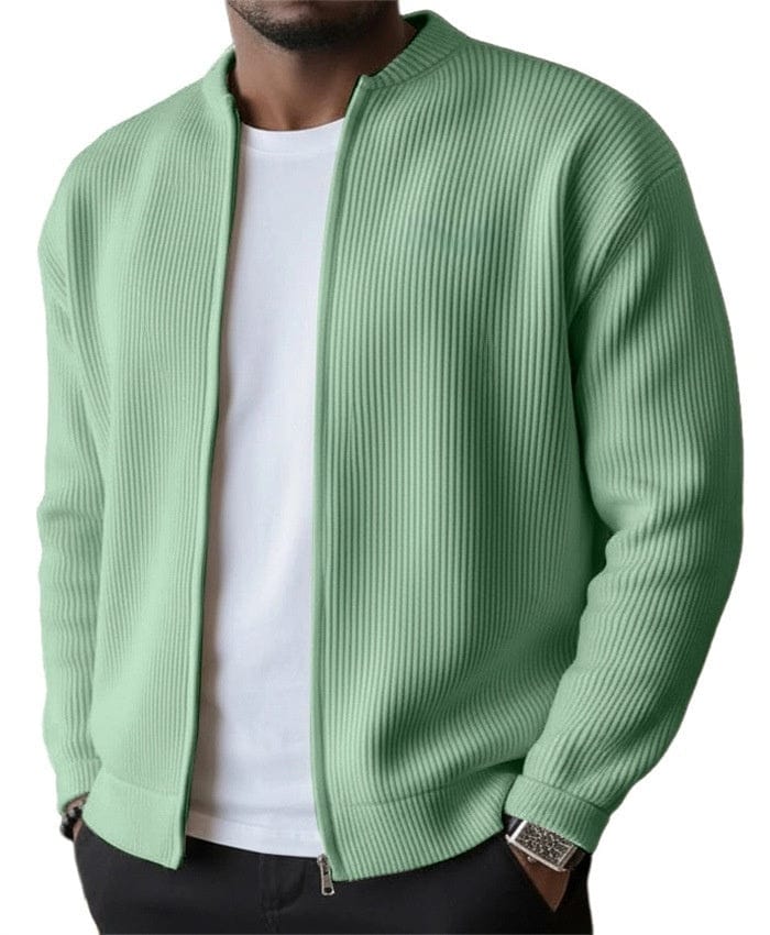 Matteo | Cardigan a Coste con Zip