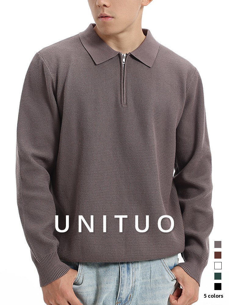 Polo a Maglia Maniche Lunghe da Uomo