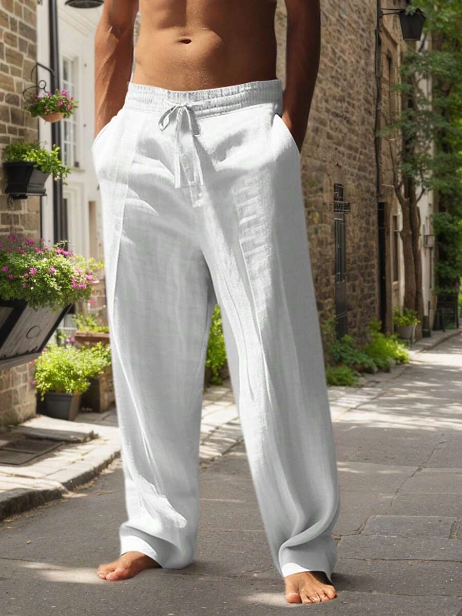Rocco | Pantaloni in Lino con Coulisse