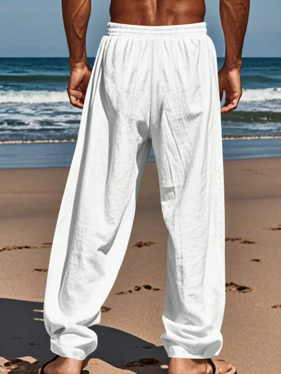 Rocco | Pantaloni in Lino con Coulisse