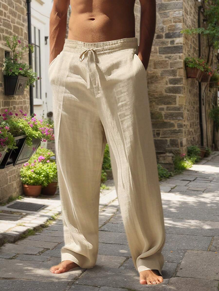 Rocco | Pantaloni in Lino con Coulisse
