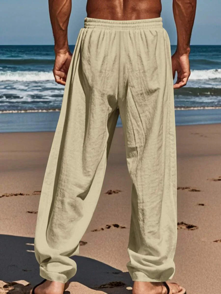 Rocco | Pantaloni in Lino con Coulisse