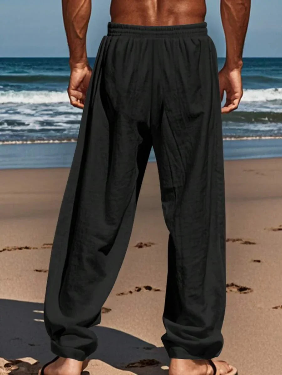 Rocco | Pantaloni in Lino con Coulisse