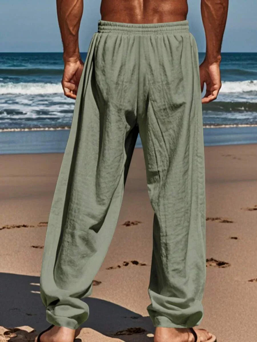 Rocco | Pantaloni in Lino con Coulisse