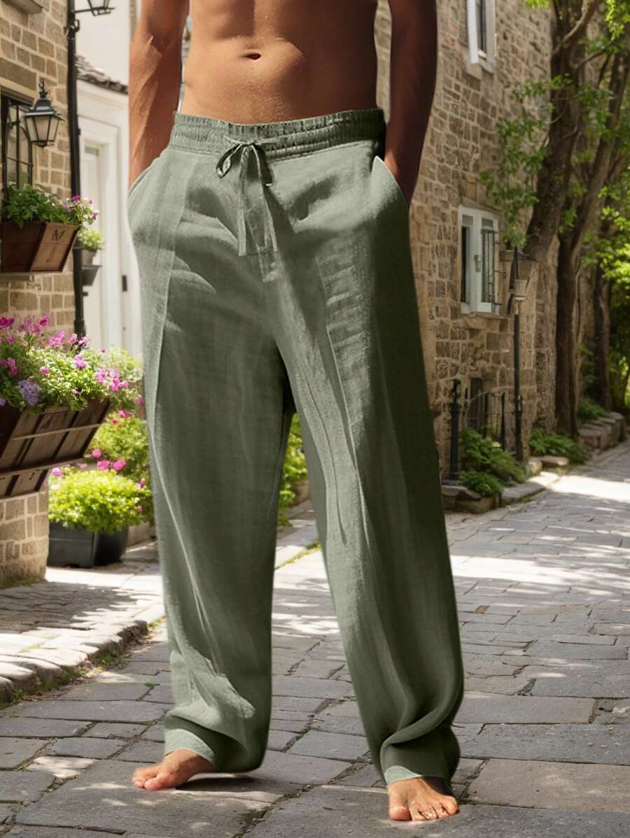 Rocco | Pantaloni in Lino con Coulisse