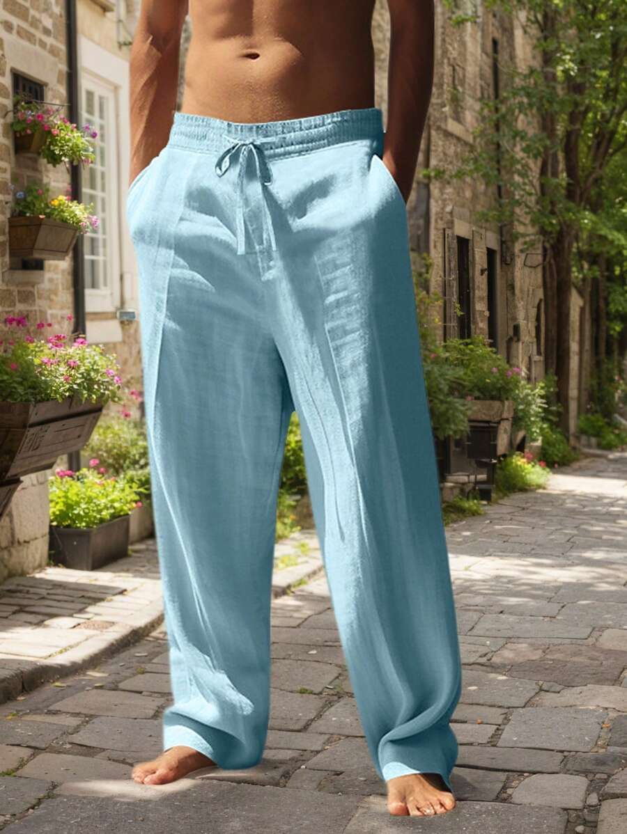 Rocco | Pantaloni in Lino con Coulisse