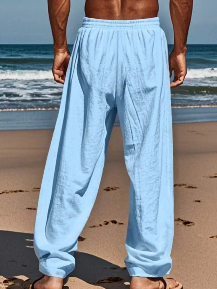 Rocco | Pantaloni in Lino con Coulisse