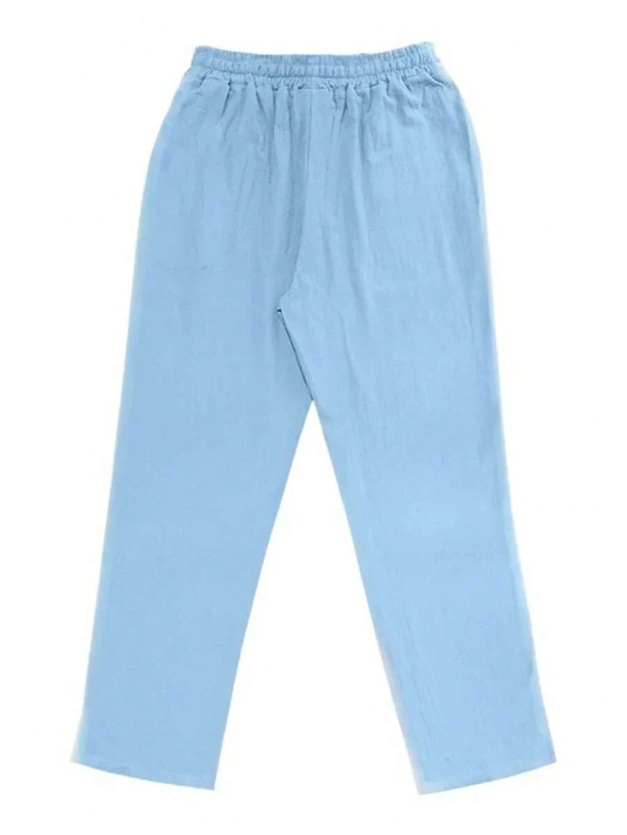Rocco | Pantaloni in Lino con Coulisse