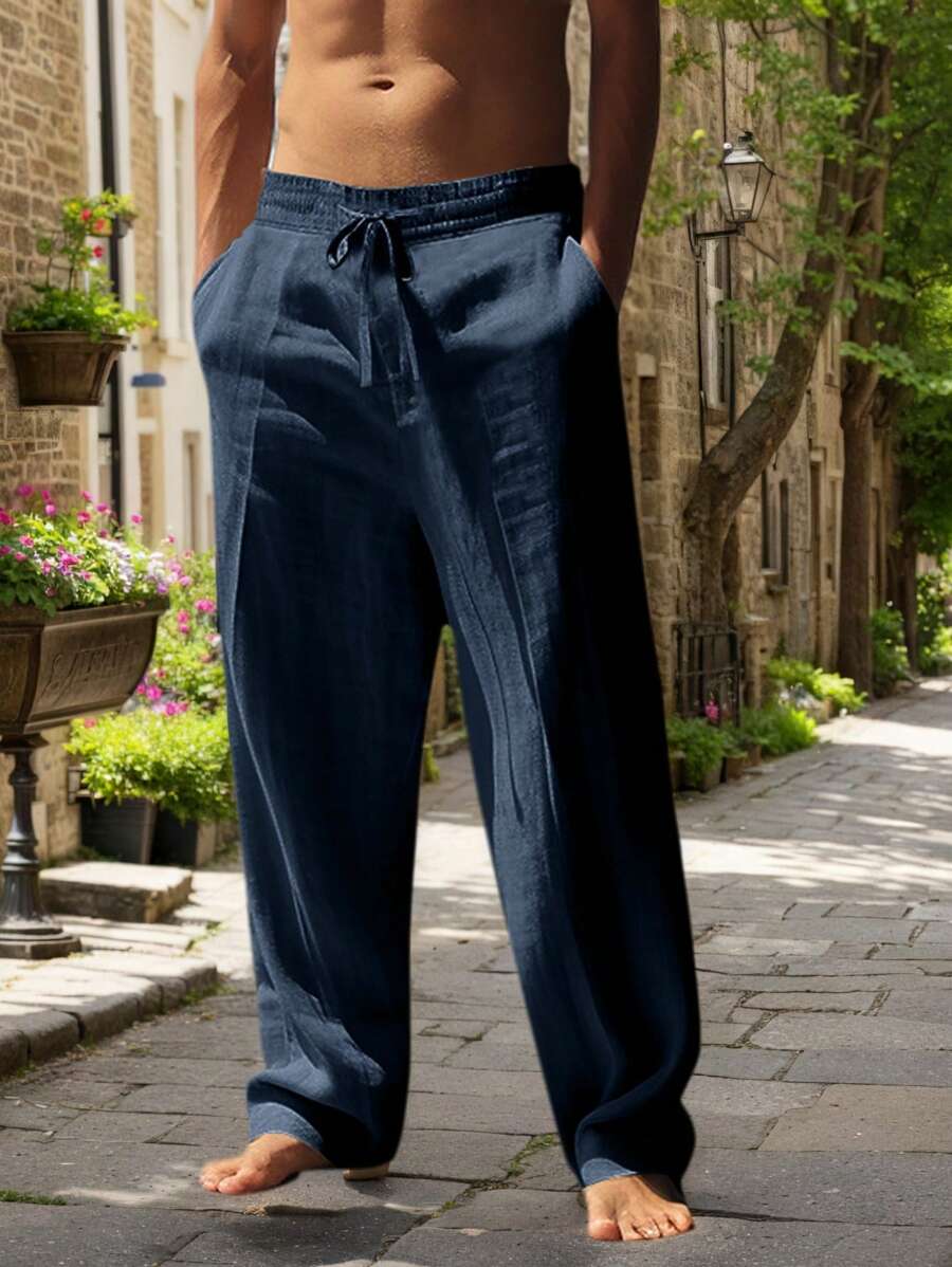 Rocco | Pantaloni in Lino con Coulisse