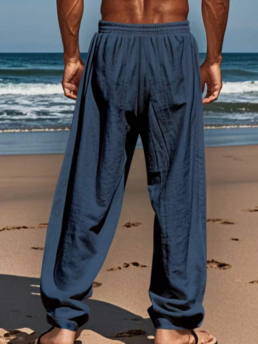 Rocco | Pantaloni in Lino con Coulisse