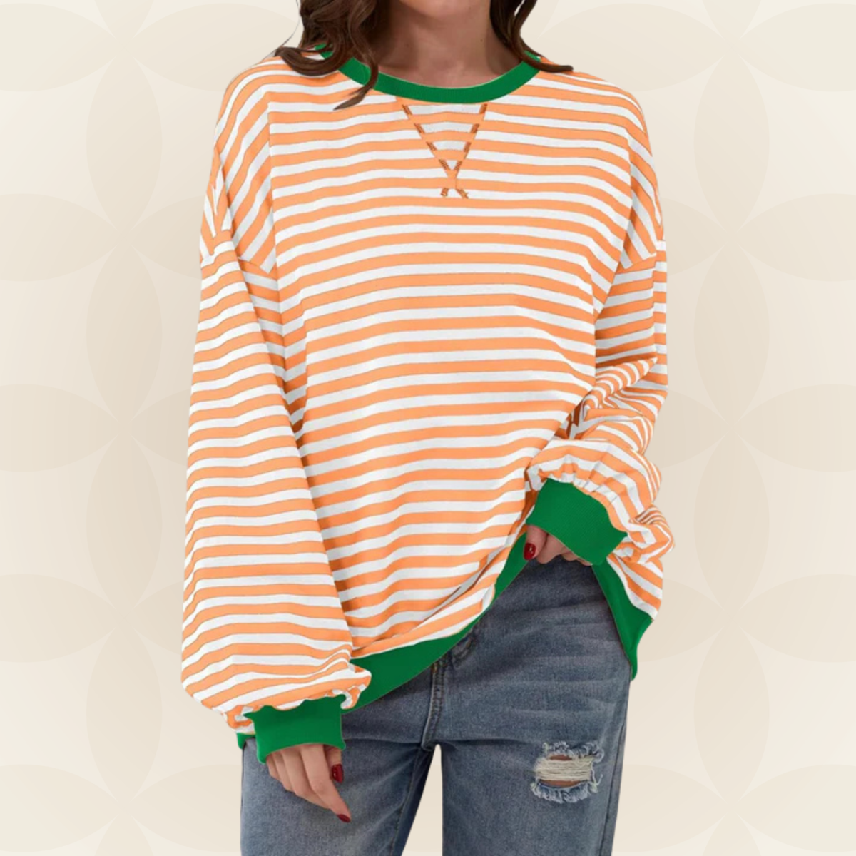 Denise - Maglione a Righe Casual