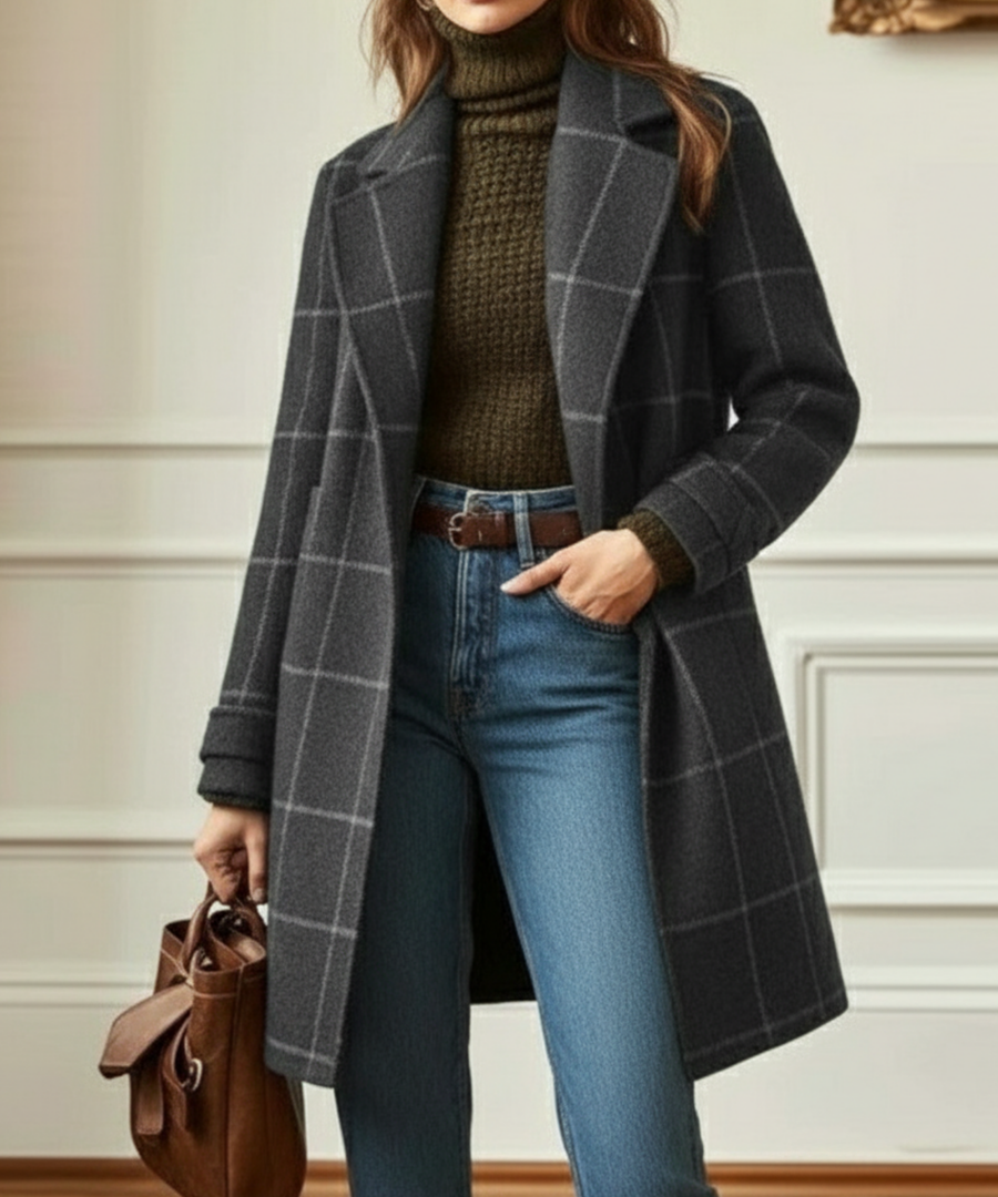 Titia | Cappotto Elegante a Quadri