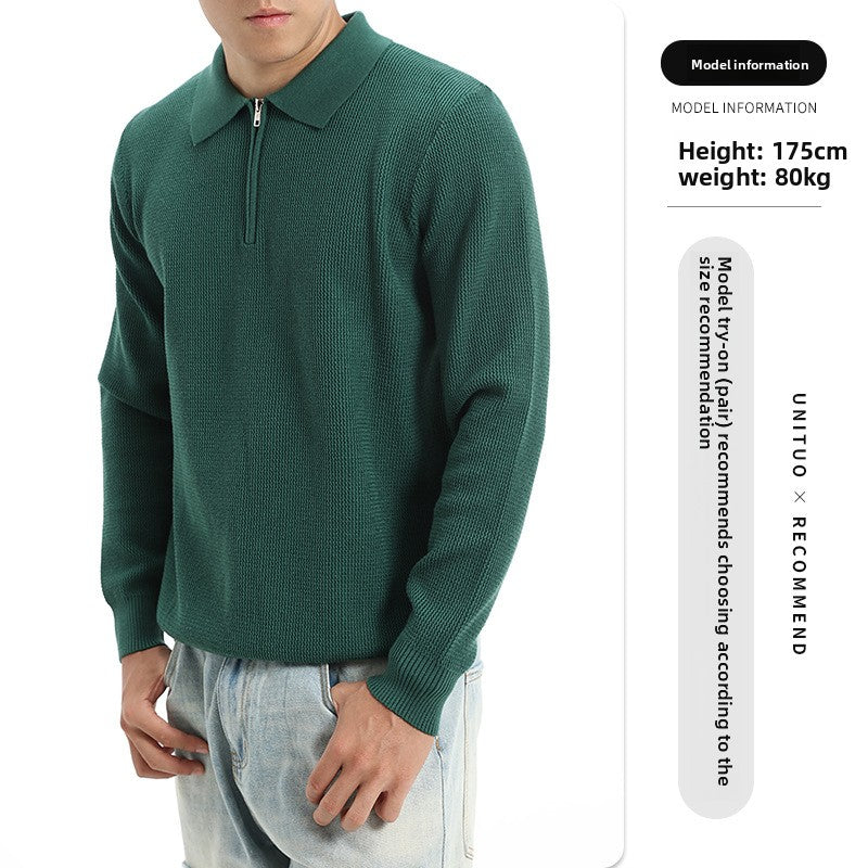 Polo a Maglia Maniche Lunghe da Uomo