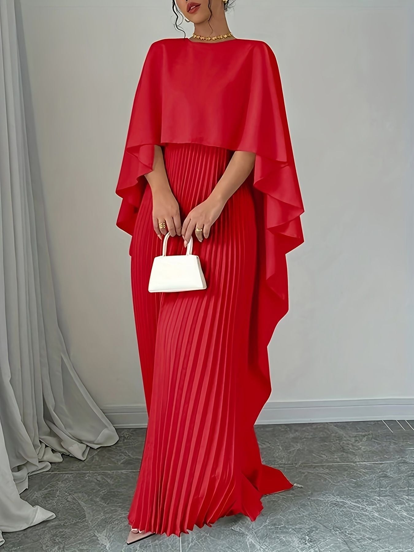 Completo Elegante Abito e Scialle da Donna