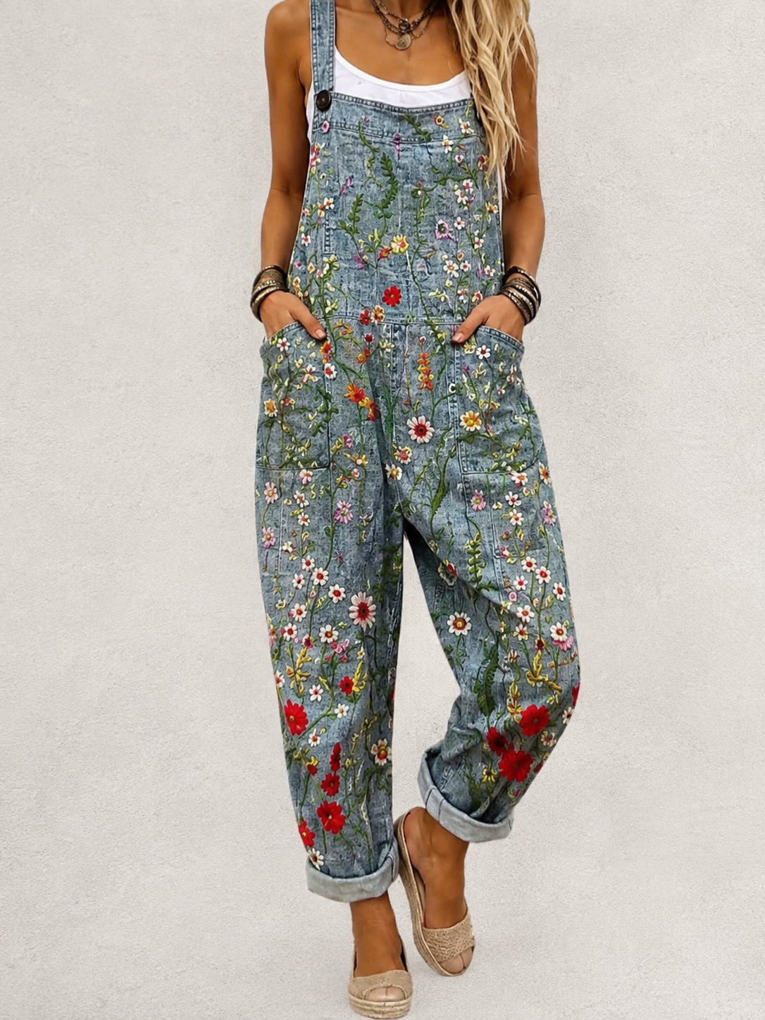 Salopette Floreale – Comfort & Stile