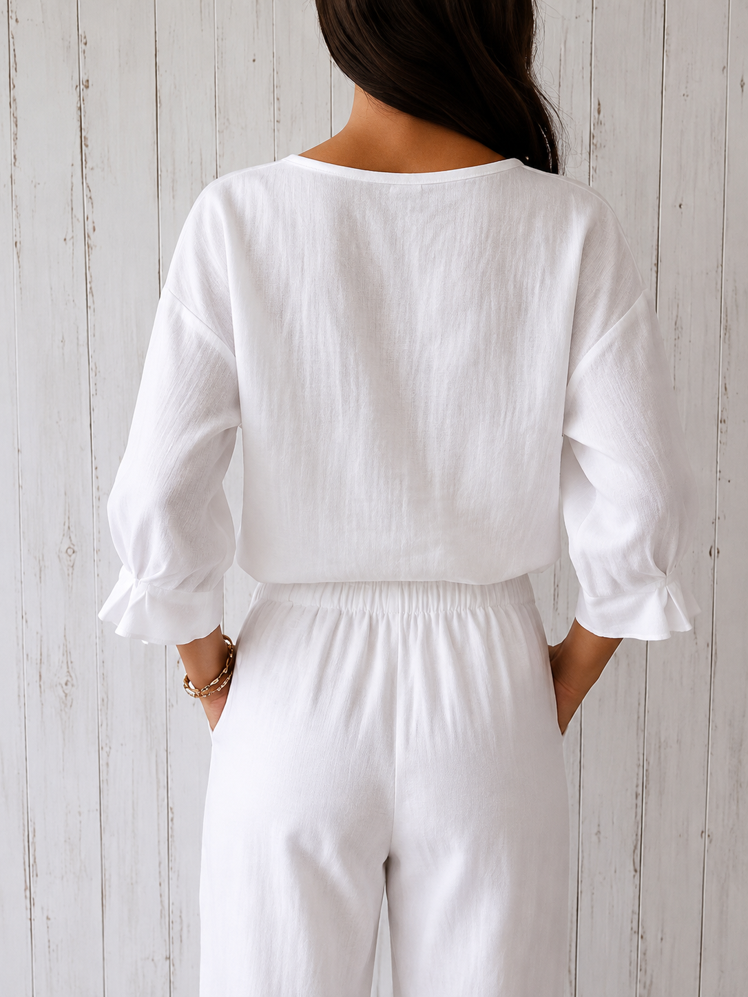 Camicia Elegante con Scollo Quadrato – Sofia