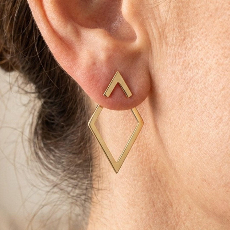 Orecchini a Bottone Geometrici Boho