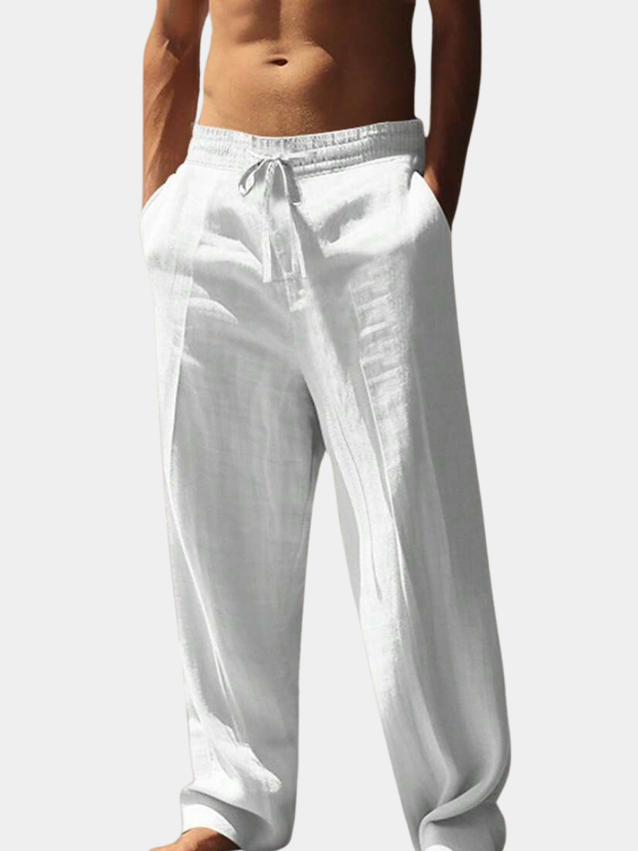 Rocco | Pantaloni in Lino con Coulisse