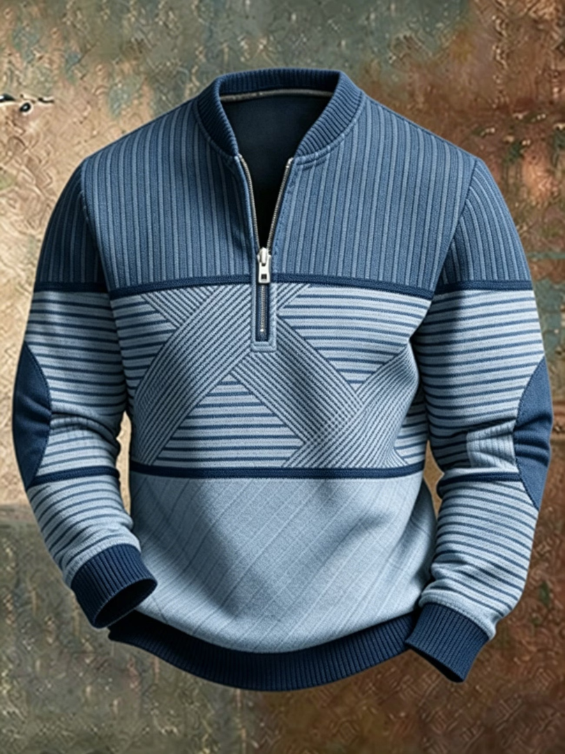Lorenzo | Maglione con Mezza Zip