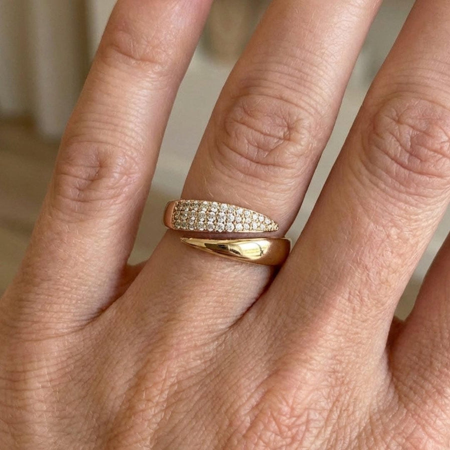 Anello Wrap Crossover Elegante
