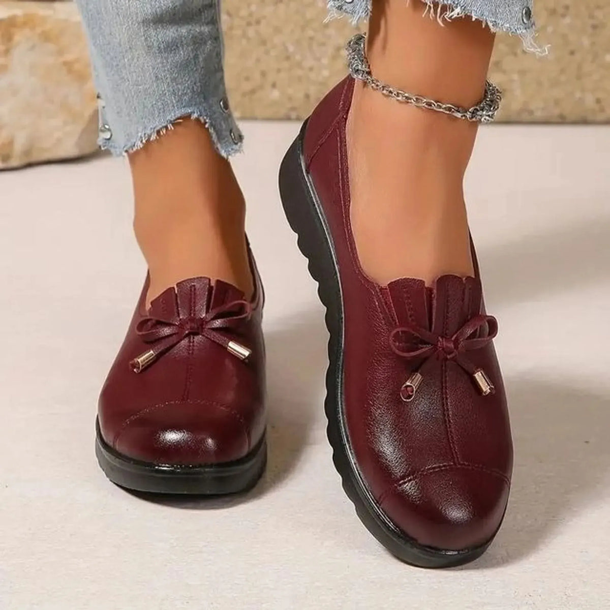 Irène™ | Mocassini Comodi con Plateau