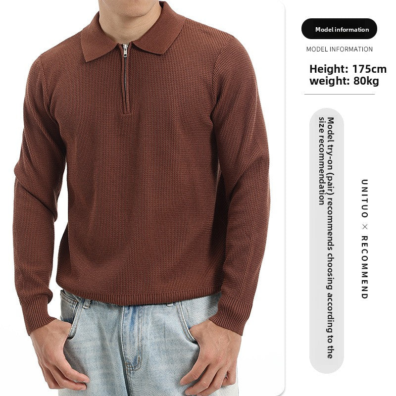 Polo a Maglia Maniche Lunghe da Uomo