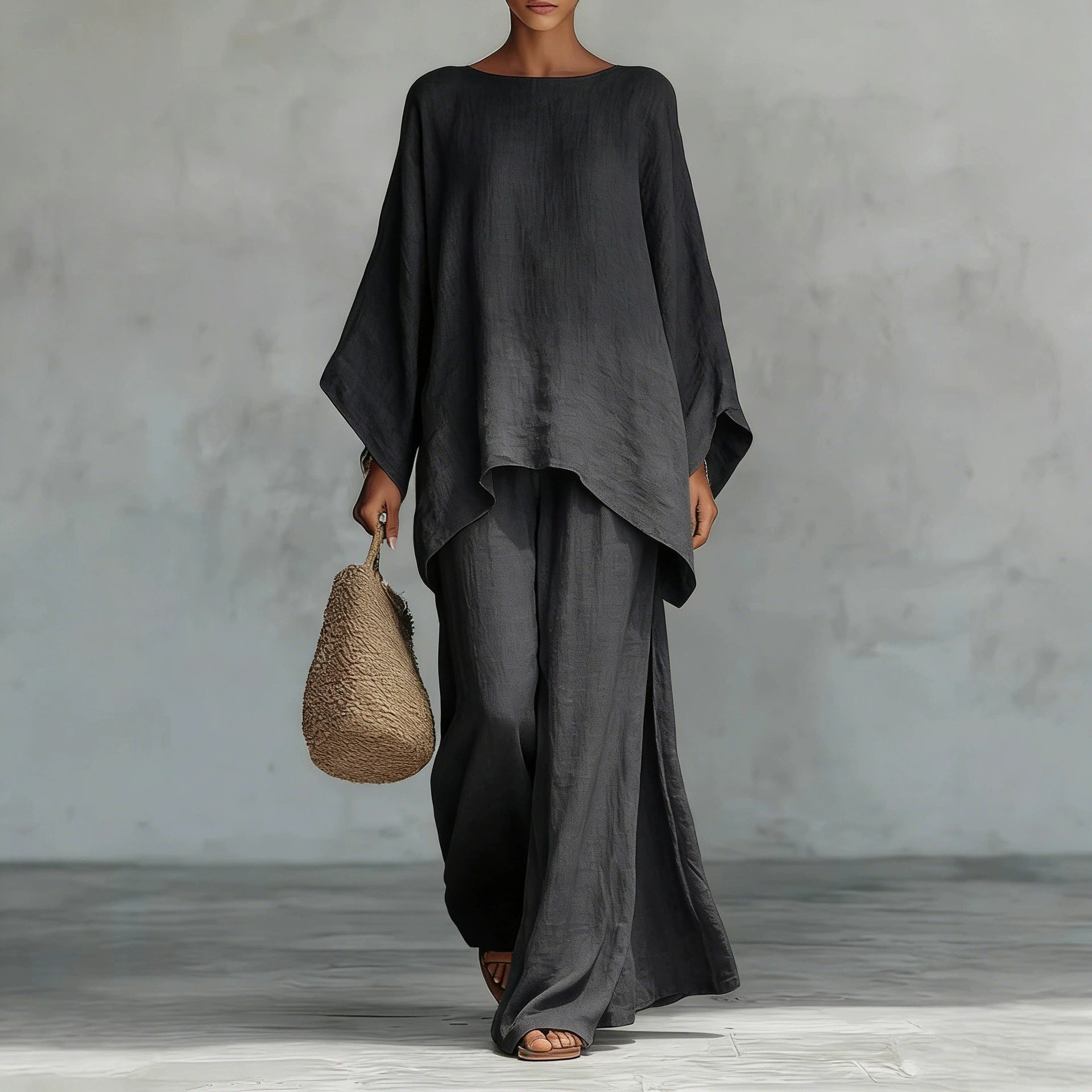 Camicia e Pantaloni in Misto Lino da Donna