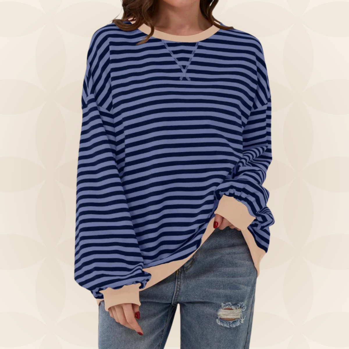 Denise - Maglione a Righe Casual