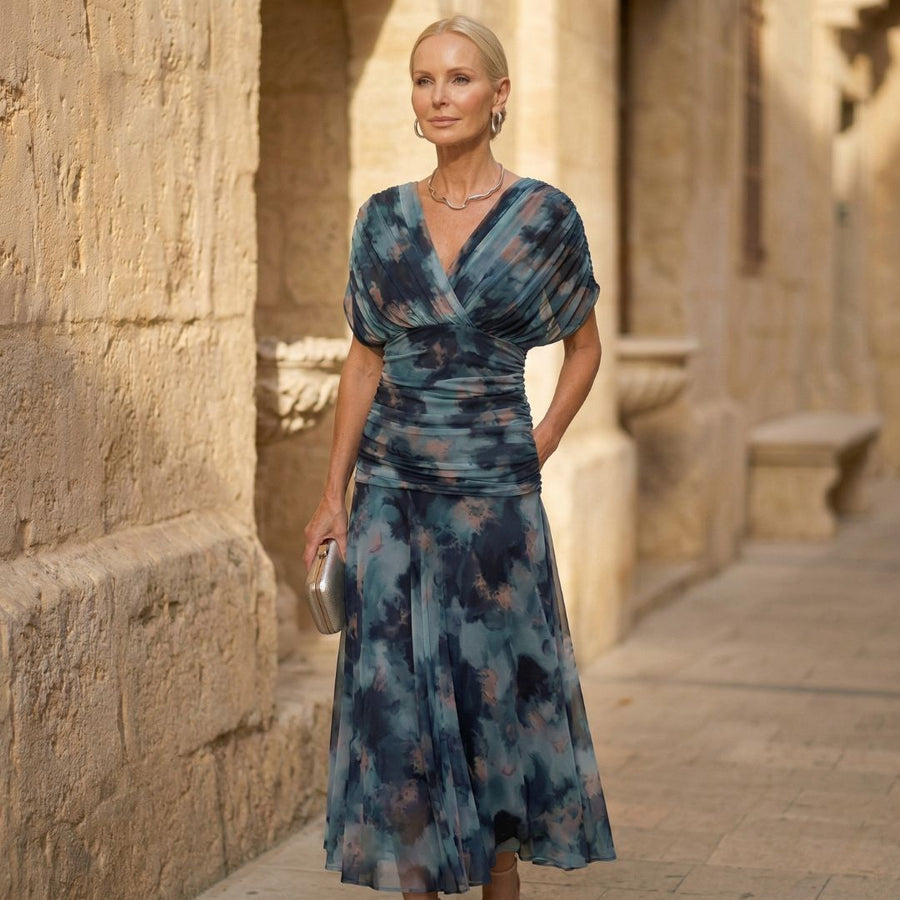 Luna Elegant Blue Dress