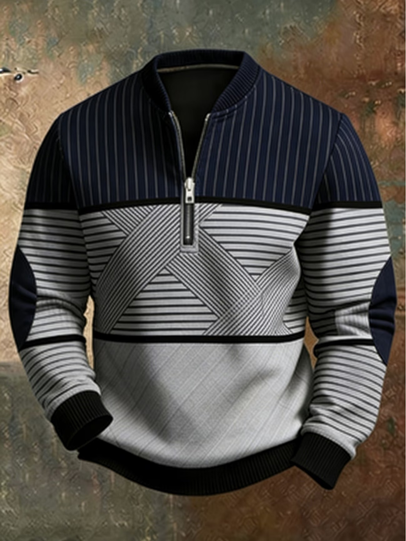 Lorenzo | Maglione con Mezza Zip