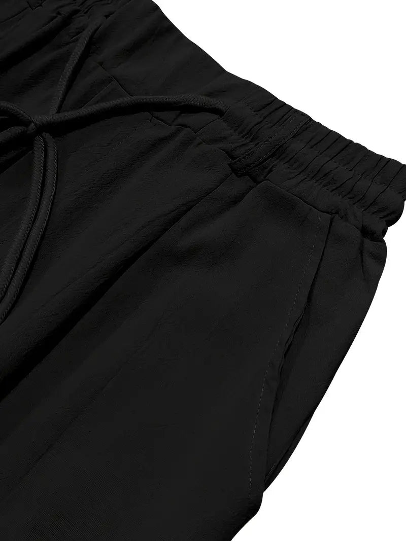 Tito | Pantaloni Larghi in Lino con Coulisse