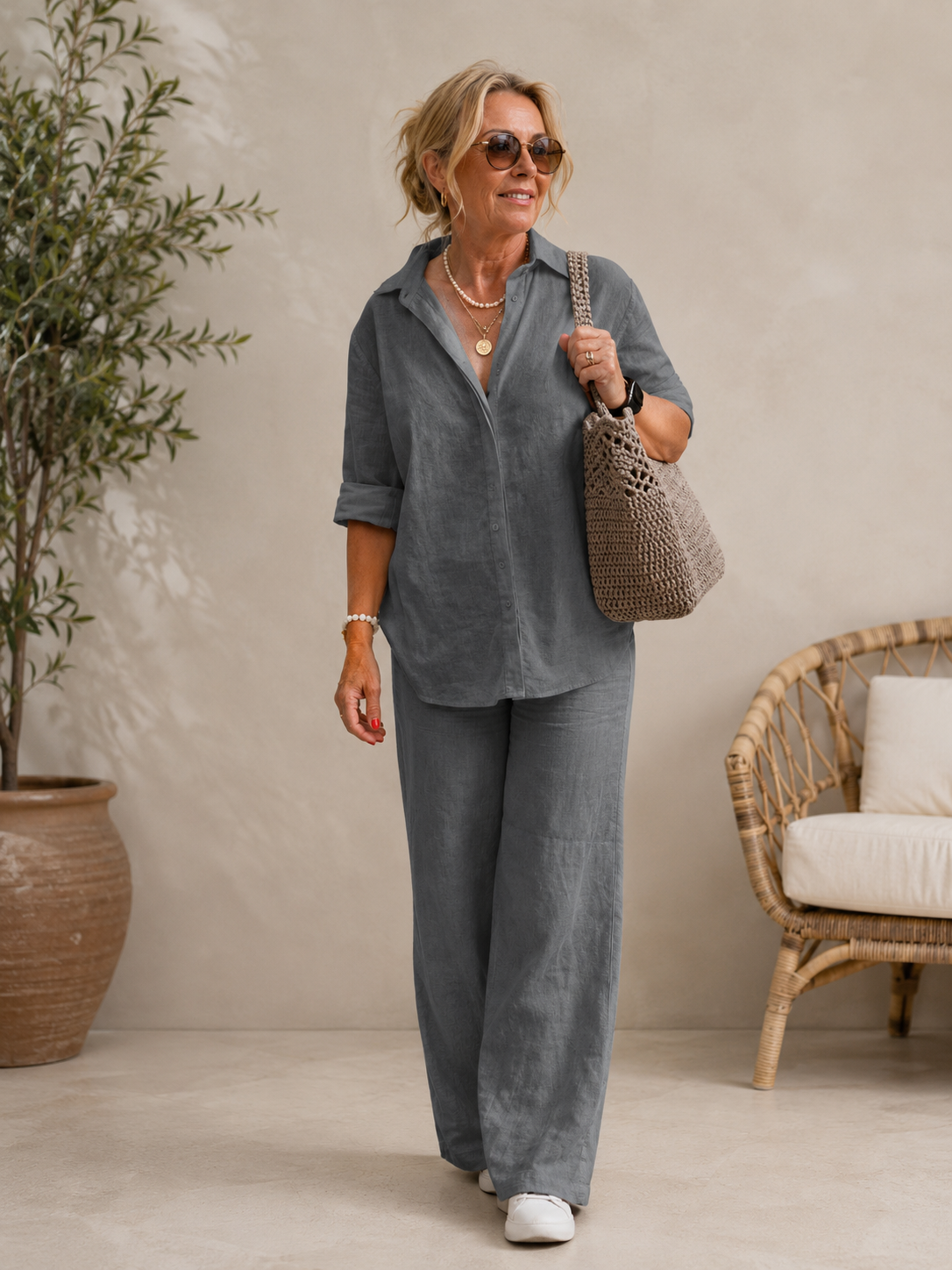 Maria Linen set