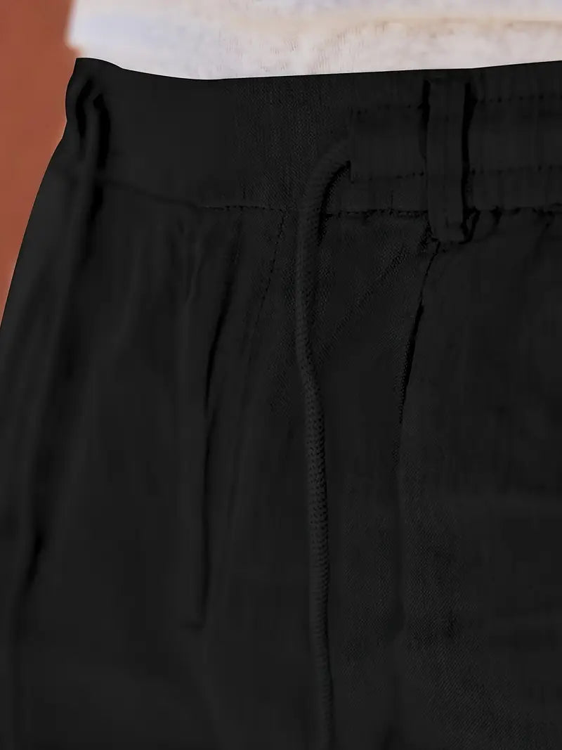 Tito | Pantaloni Larghi in Lino con Coulisse