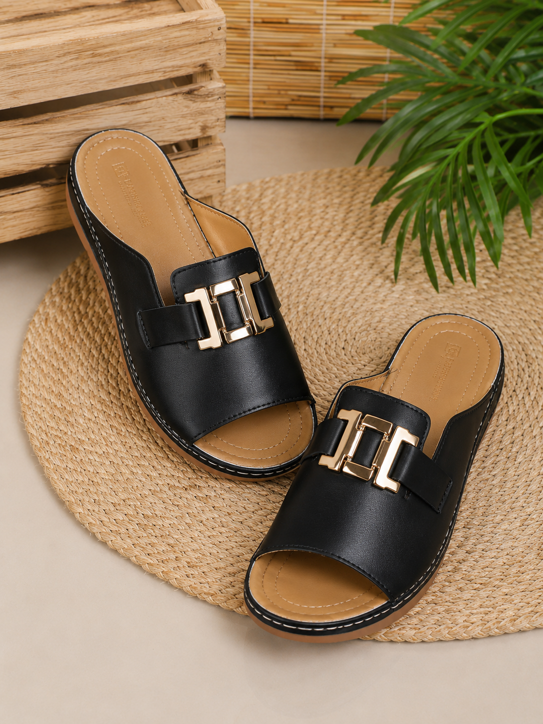 Sandali Comodi di Lusso da Donna – Sandali Estivi con Fibbia Dorata