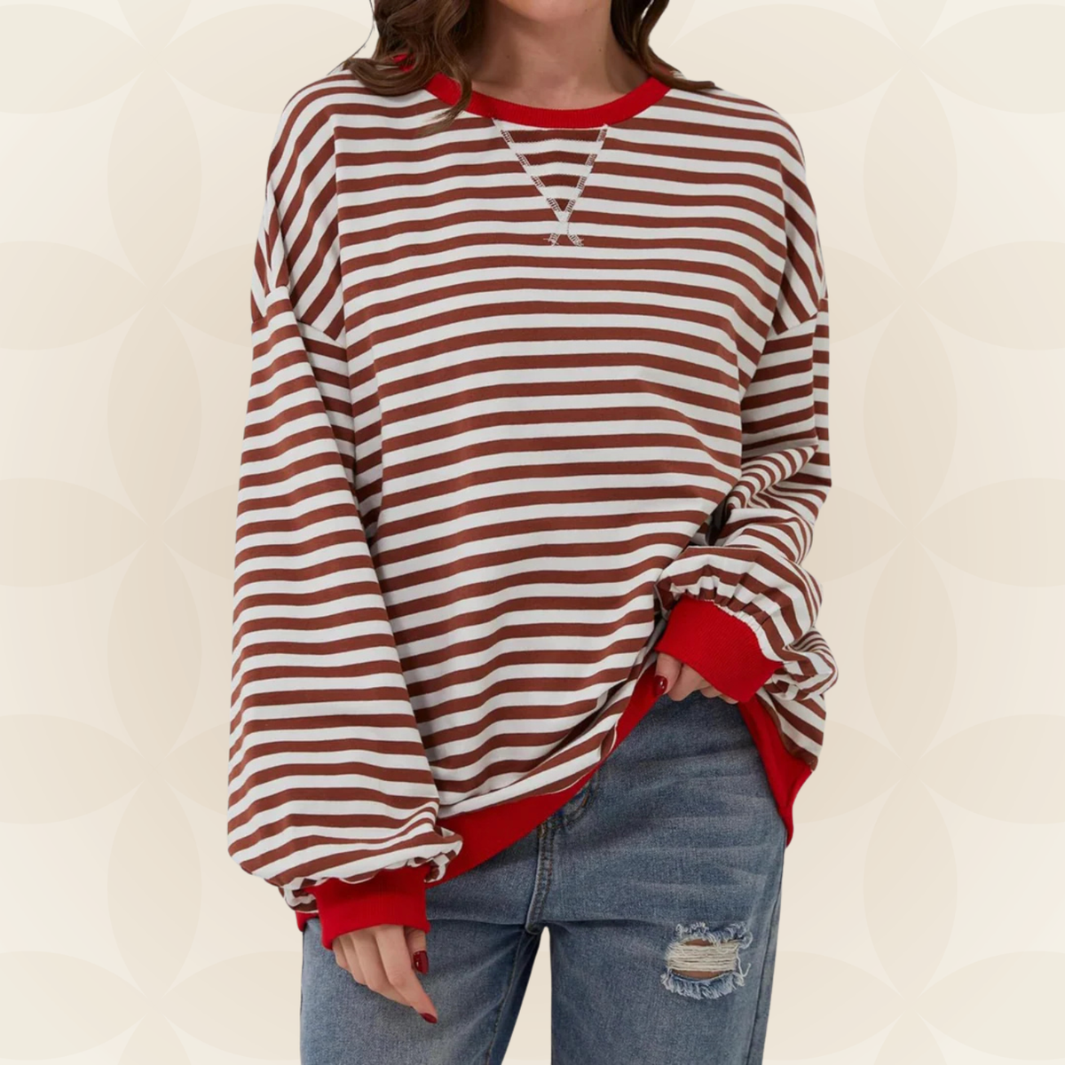 Denise - Maglione a Righe Casual