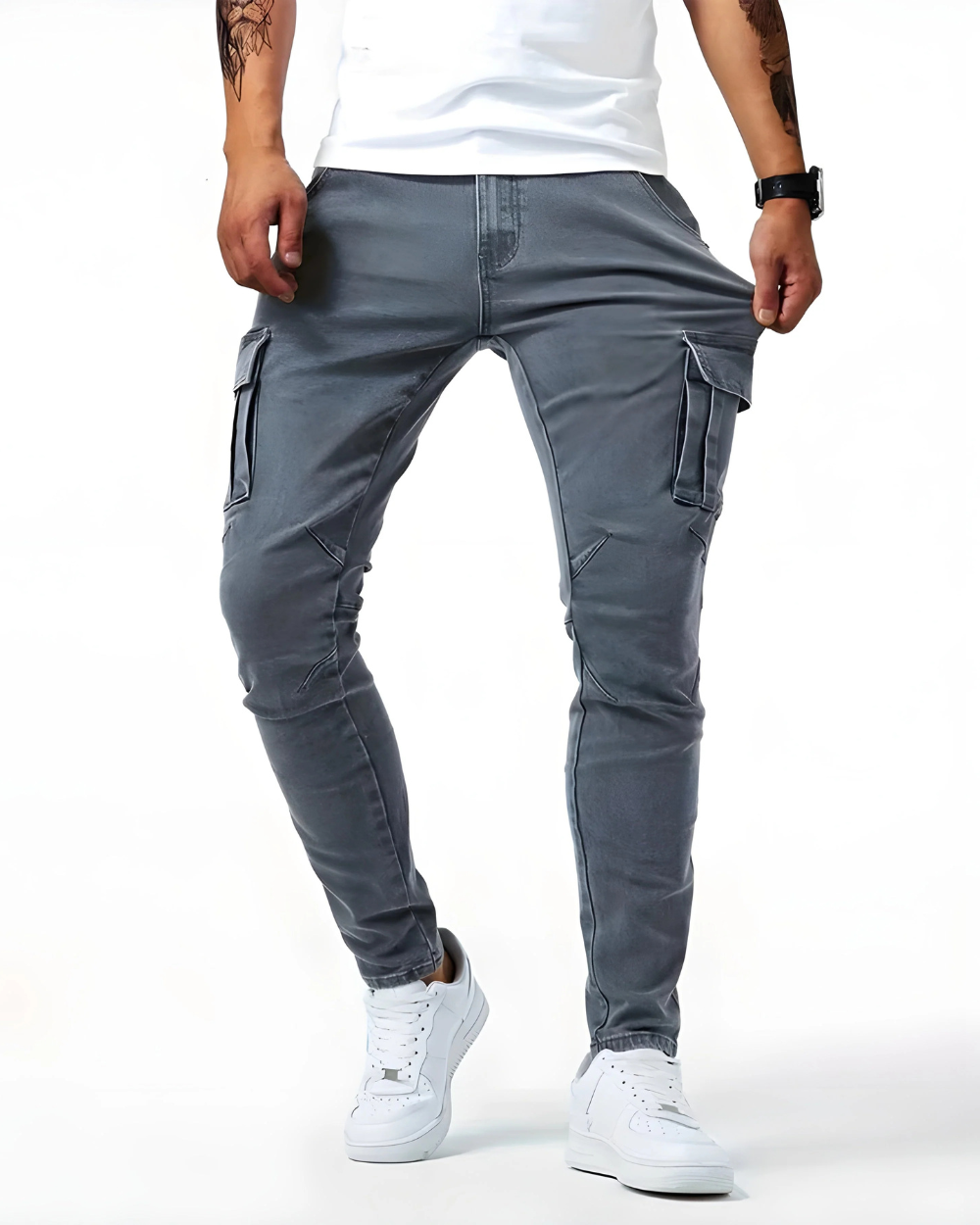Ciro | Pantaloni Cargo Stretch