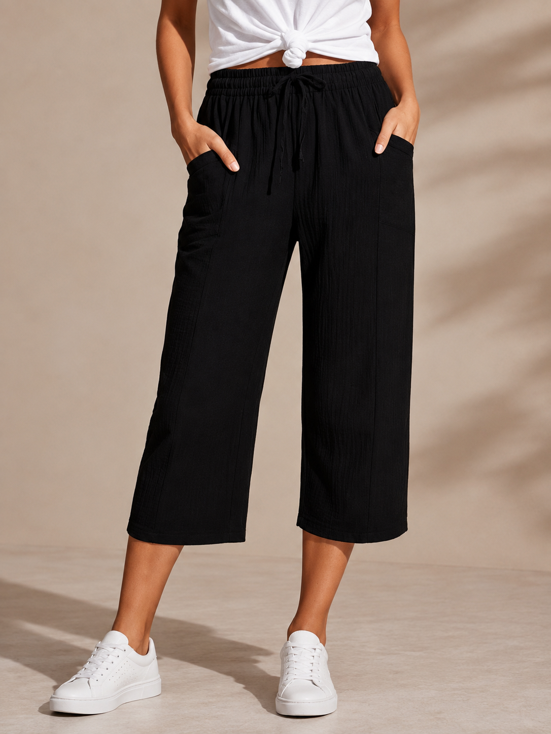 Pantalone Cropped Elegante e Comodo