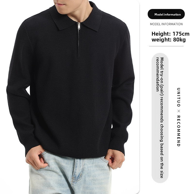 Polo a Maglia Maniche Lunghe da Uomo