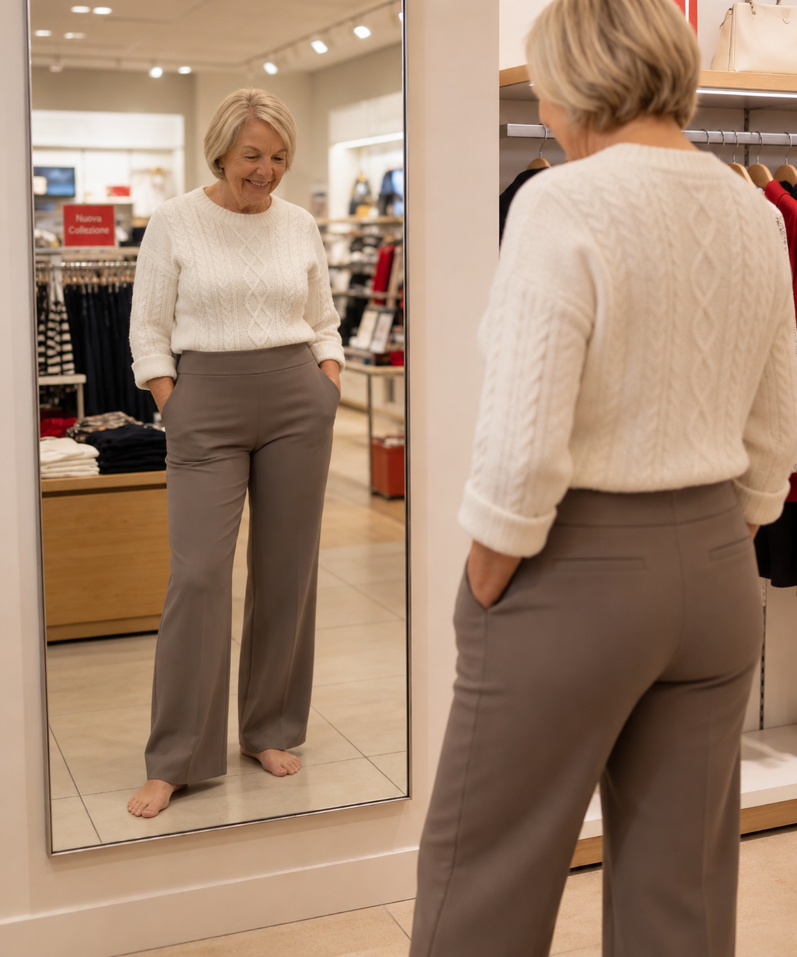 Pantaloni a Gamba Larga Eleganti e Comodi
