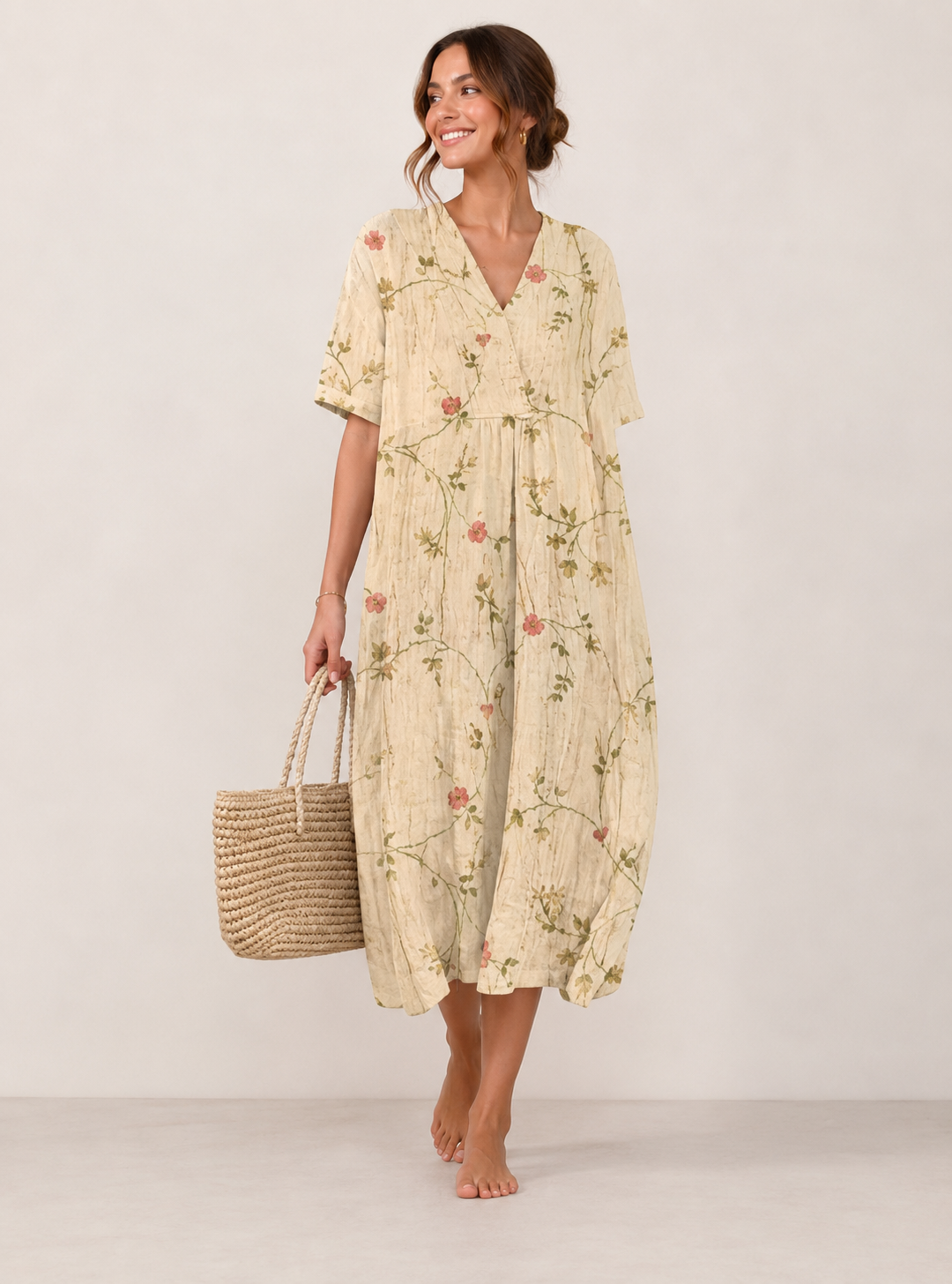 LUNA™ | Abito Boho Estivo con Stampa Floreale | Compra 1, Prendi 1 Gratis