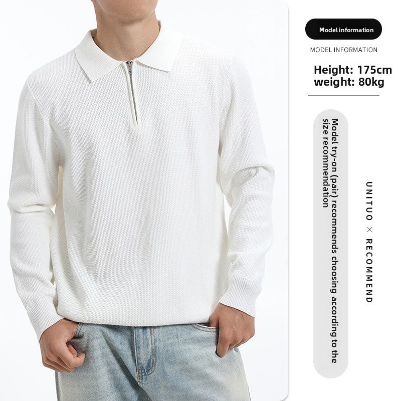 Polo a Maglia Maniche Lunghe da Uomo