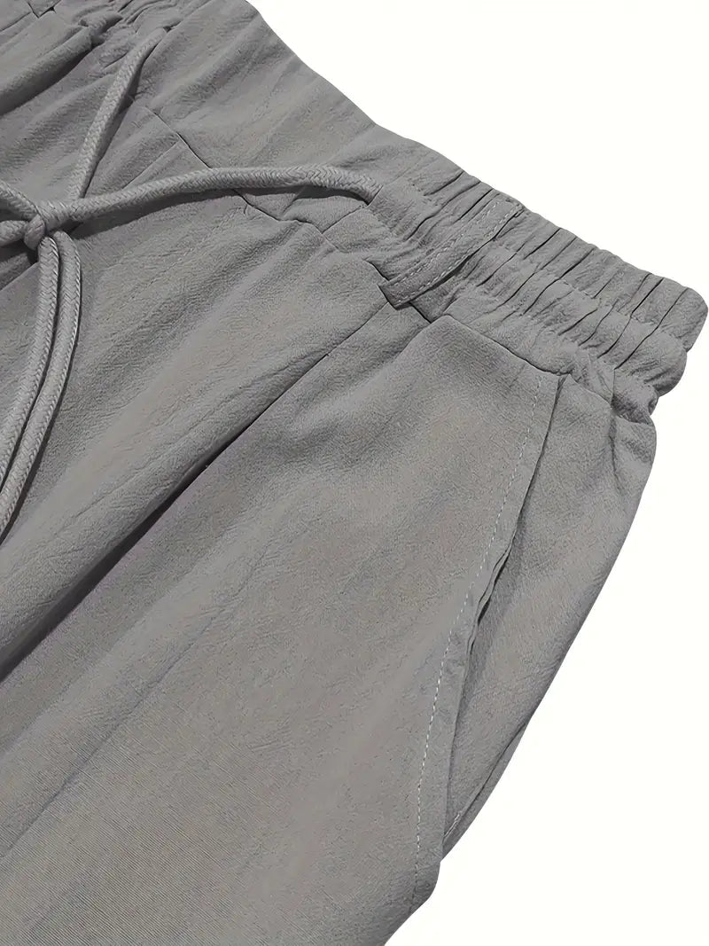 Tito | Pantaloni Larghi in Lino con Coulisse