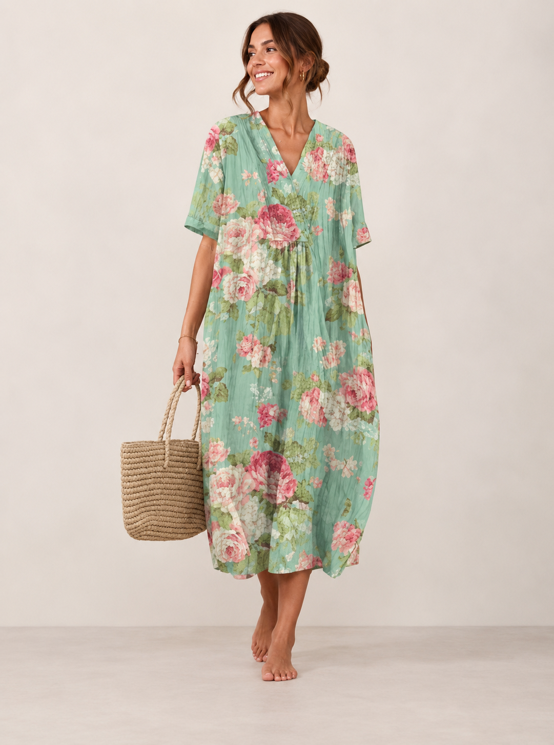 LUNA™ | Abito Boho Estivo con Stampa Floreale | Compra 1, Prendi 1 Gratis
