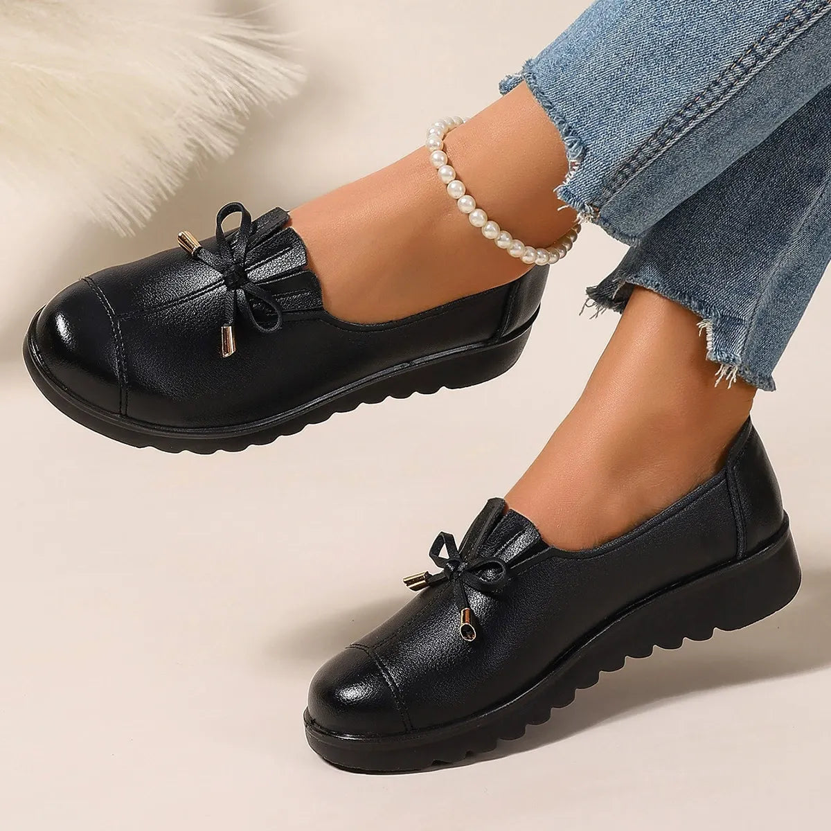 Irène™ | Mocassini Comodi con Plateau