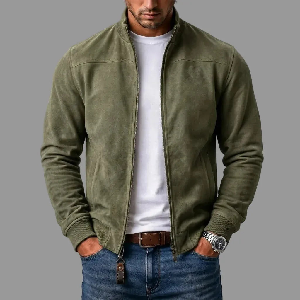 Davide | Giubbotto Bomber in Camoscio