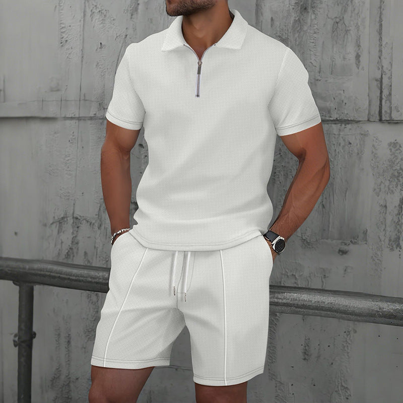 Completo Sportivo Polo con Colletto Testurizzato da Uomo