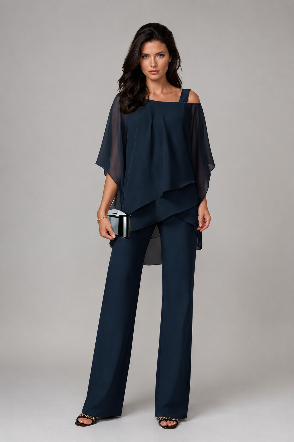 Alessia™ | Completo Elegante a Due Pezzi con Top Fluido