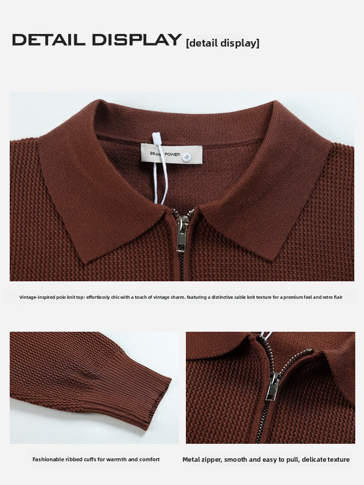 Polo a Maglia Maniche Lunghe da Uomo
